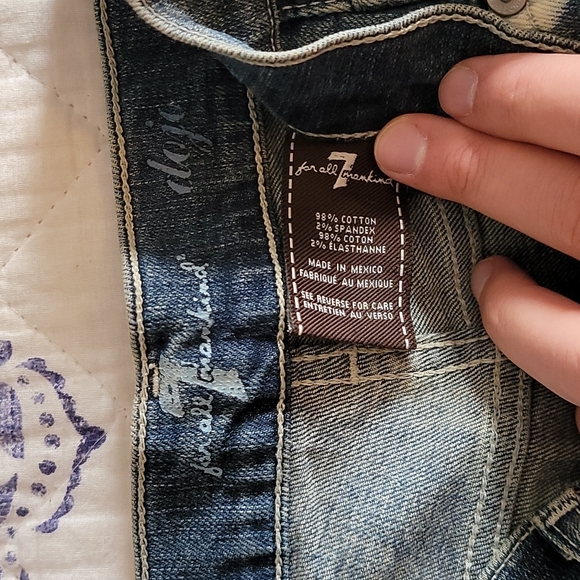 7 for All Mankind Dojo Flare Jeans Sz 31 x 31 - Picture 2 of 7